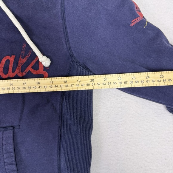 Mitchell & Ness St Louis Cardinals Full Zip Hoodie Small Blue Distressed MLB - Picture 7 of 9